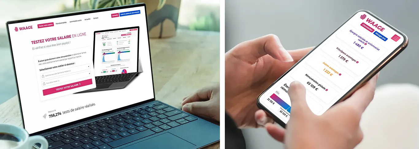 Site internet créé pour Waage